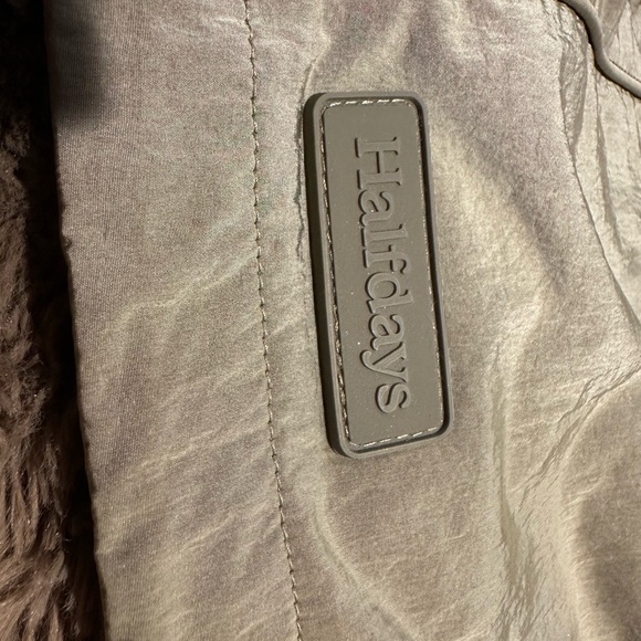 Halfdays-Hooded Windbreaker olive Green Jacket - Picture 6 of 9